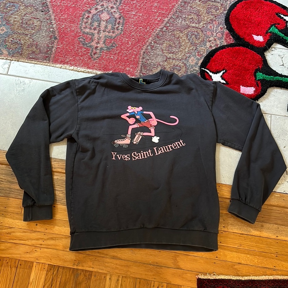 MEGA YACHT YSL pink panther crewneck large